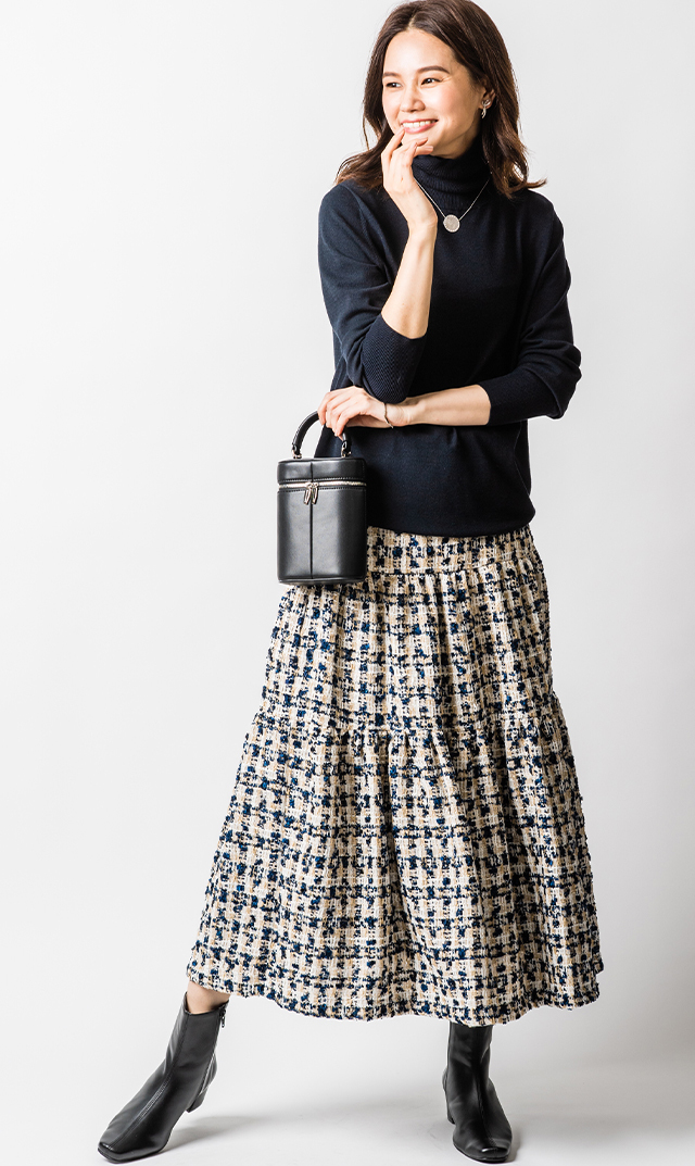 秋冬のワードローブに外せないシンプルで上品な佇まいの アデルタートルニット が登場