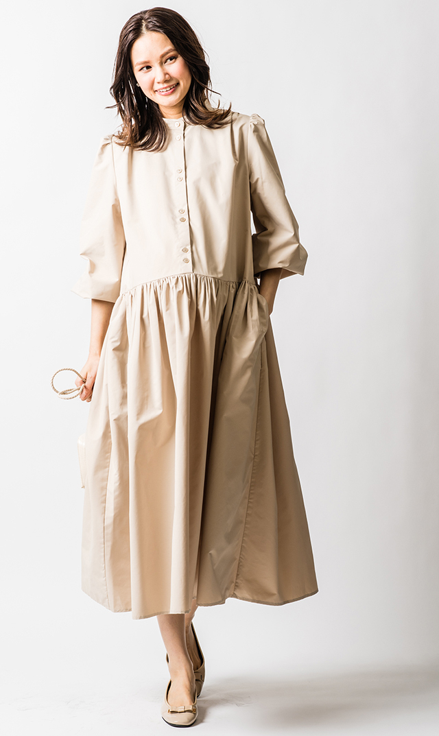 バレリーナ ベージュ & ブラック 37.5 バレリーナ - ラムスキン、ベージュ & ブラック — ファッション