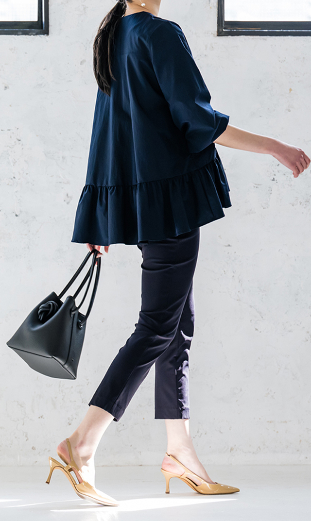 【VIRINA/ヴィリーナ】セシルカプリマタニティパンツ　ネイビー　美品 vm18ss84PT31_8.jpg