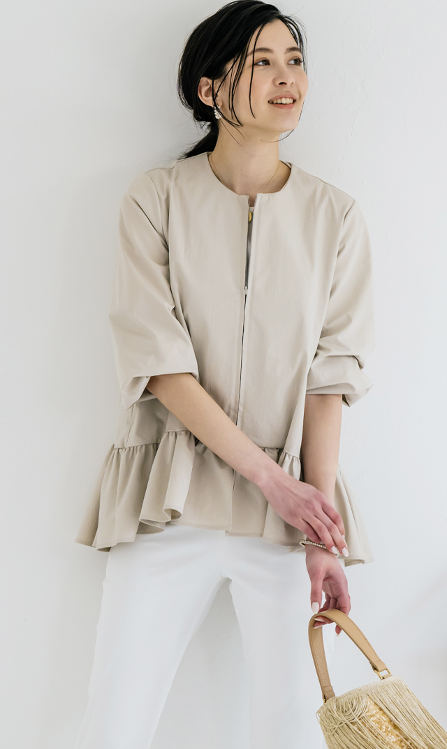 ベンチ 収納付 【ヴィリーナ】ブリジットジャケット（ベージュ