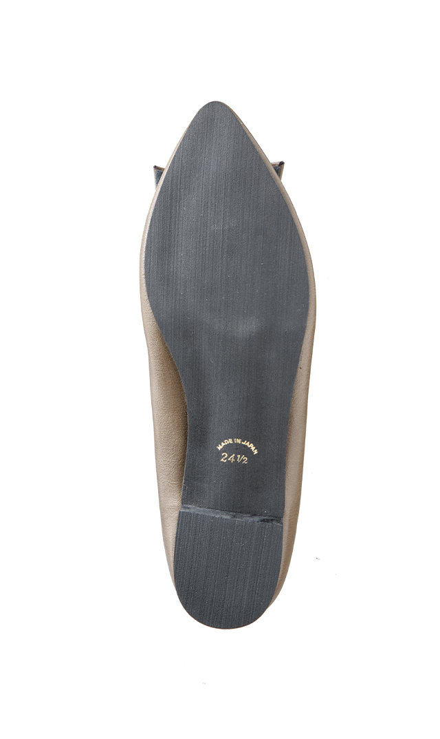 晴雨兼用エレガントパンプスベージュ