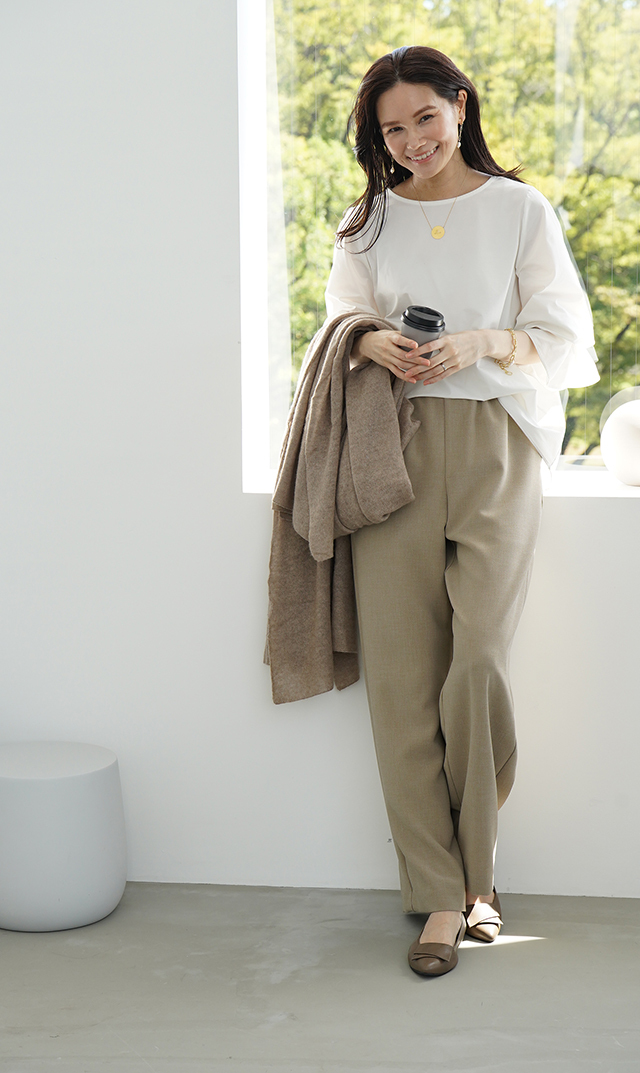 晴雨兼用エレガントパンプスベージュ