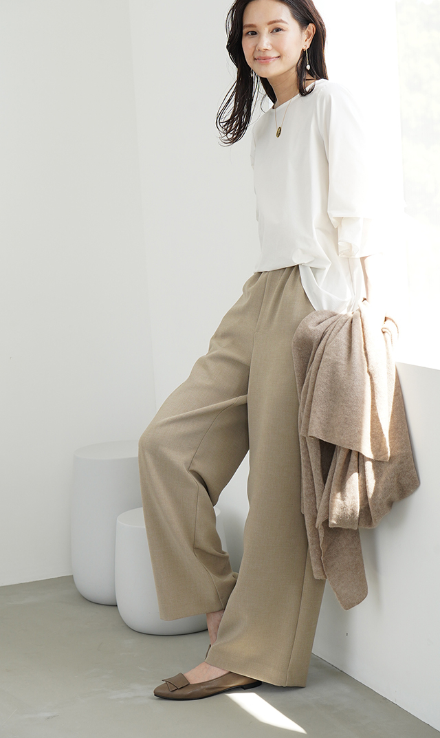 晴雨兼用エレガントパンプスベージュ