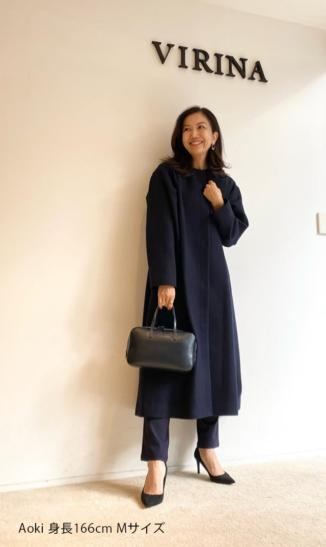 洗練されたシルエットを美しく着こなす“メルロングコートが登場！