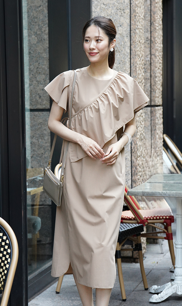 Virina ヴィリーナ　バタフライワンピース ヴィリーナ VIRINA 【2WAY・接触冷感・吸水速乾・アイロン不要