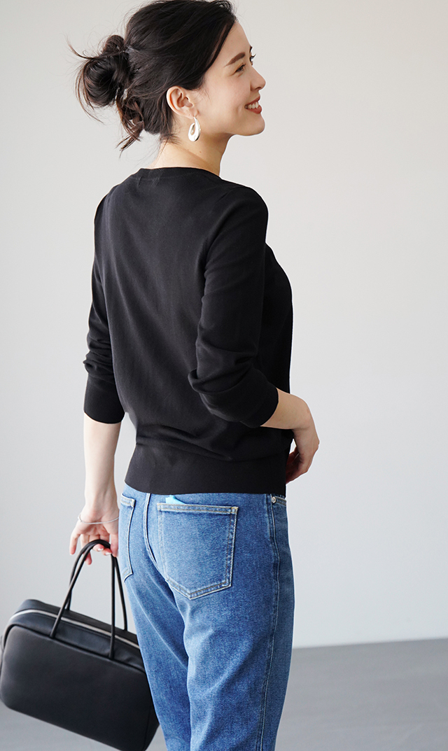 アデルクルーネックニット４色展開