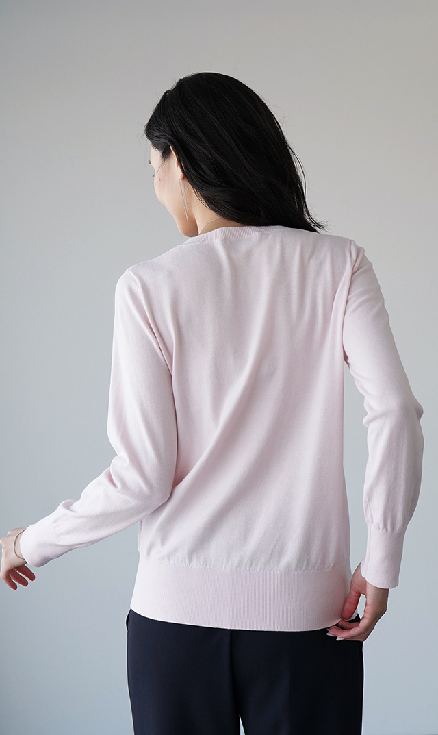 アデルクルーネックニット４色展開