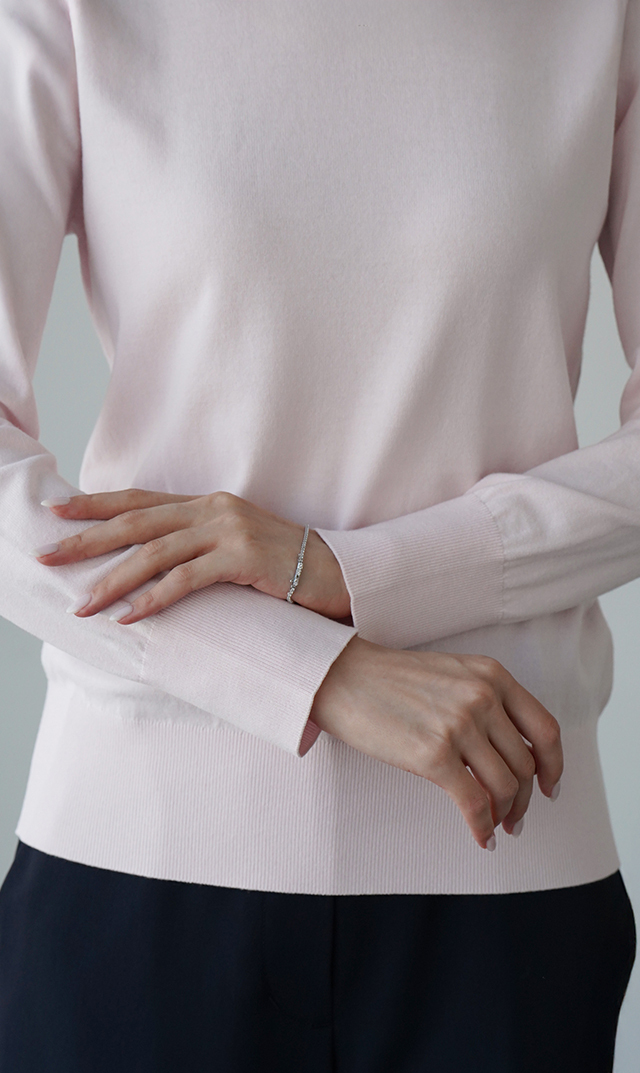 アデルクルーネックニット４色展開