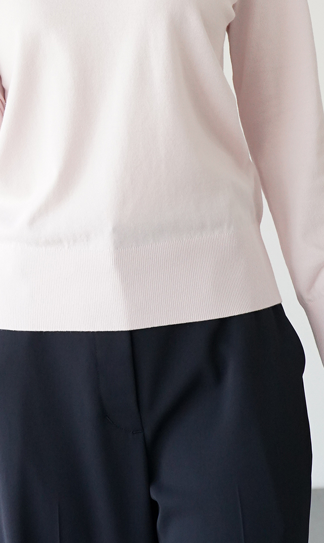 アデルクルーネックニット４色展開