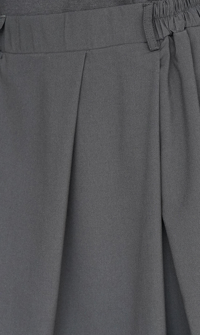 【ヴィリーナ】パロマカーディガン＆スカートセット(グレー×ネイビー）