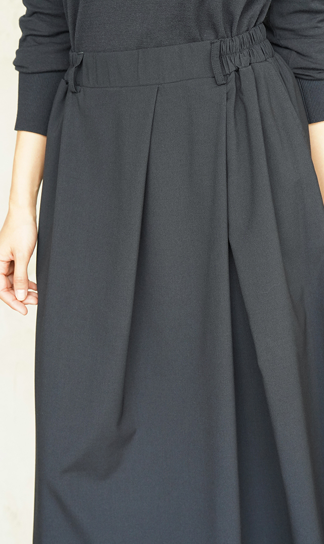 【ヴィリーナ】パロマカーディガン＆スカートセット(ネイビー×ネイビー）