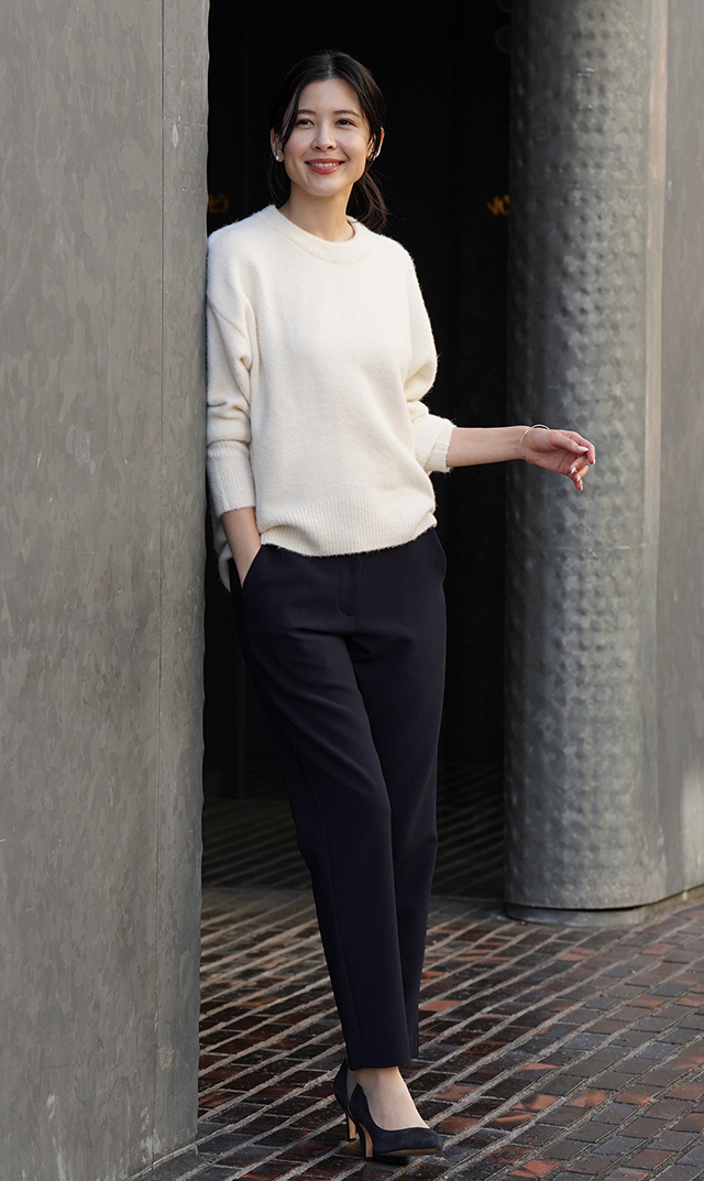 【ヴィリーナ】メイラニット(オフホワイト)