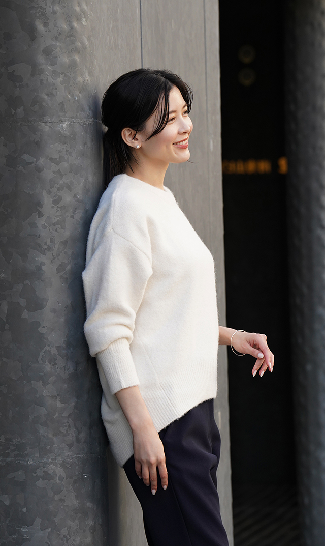 【ヴィリーナ】メイラニット(オフホワイト)