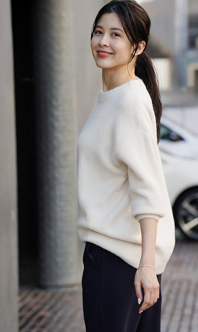 【ヴィリーナ】メイラニット(オフホワイト)