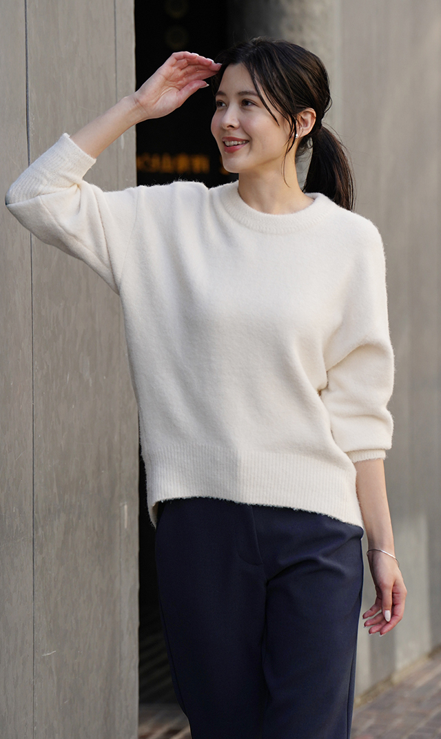 【ヴィリーナ】メイラニット(オフホワイト)