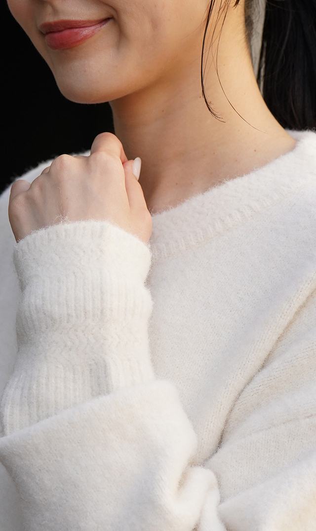 【ヴィリーナ】メイラニット(オフホワイト)