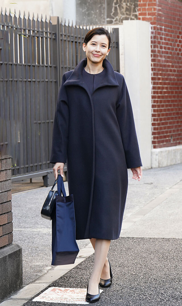 ヴィリーナネイビーレインコート ヴィリーナネイビーレインコート 通園通学におススメ！ ランドセル対応