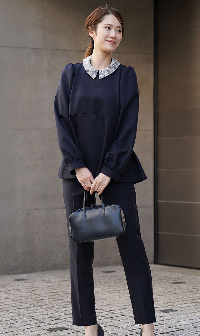 VIRINA ネイビー 長袖ブラウス XS VIRINA ネイビー 長袖ブラウス XS VIRINA ネイビー 長袖ブラウス 長袖