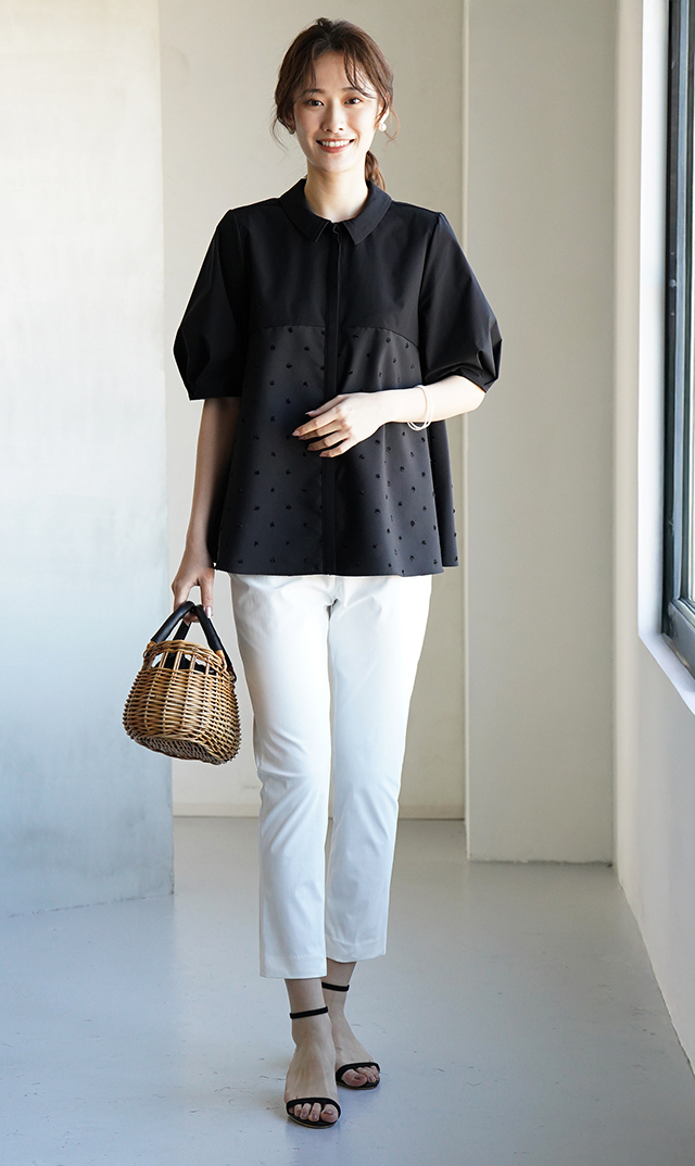 VIRINA アリスブラウス ネイビー XS 未使用 タグ付き ヴィリーナ ヴィリーナ VIRINA アリスブラウス （ネイビー） -靴