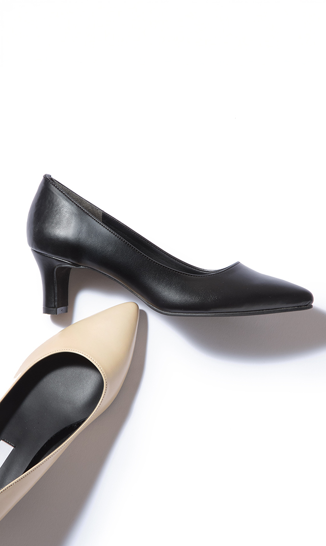 歩きやすさを追求したママのための5cmヒールパンプス