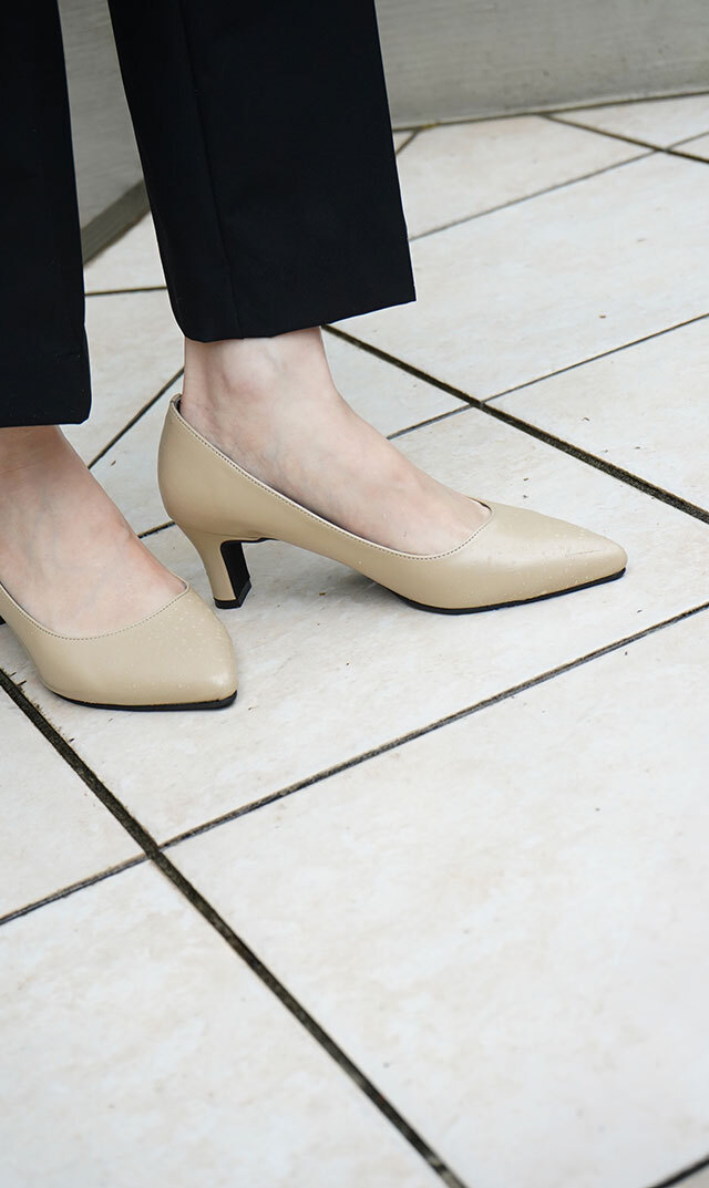 [VIRINA] パンプス レディース 5cm ハイヒール シューズ 2E 歩きやすさを追求したママのための5cmヒールパンプス