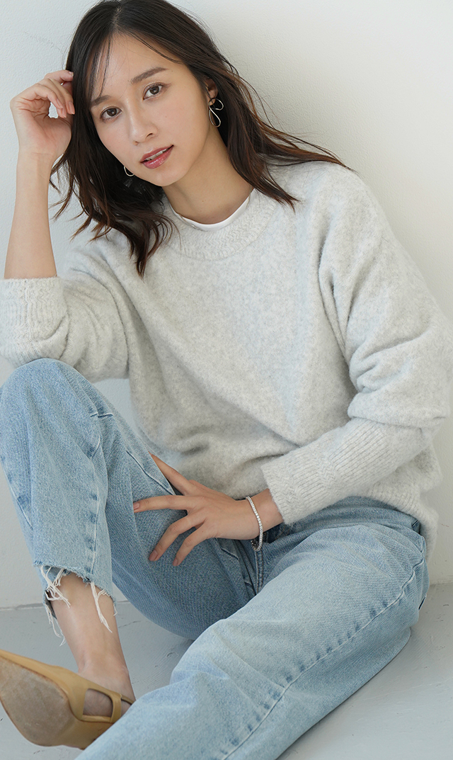 イタリア×日本の共同開発素材ロングスリーブTシャツ白