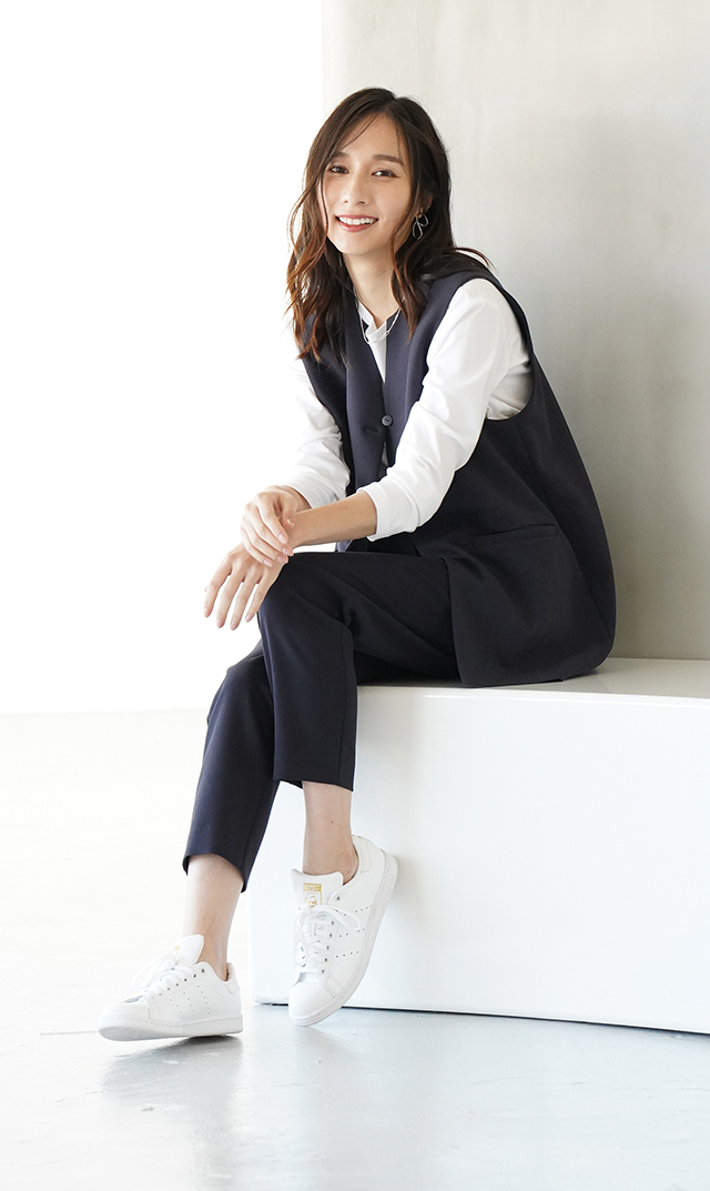 イタリア×日本の共同開発素材ロングスリーブTシャツ白