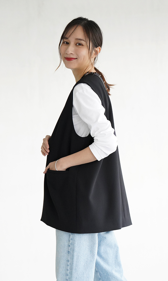 イタリア×日本の共同開発素材ロングスリーブTシャツ白