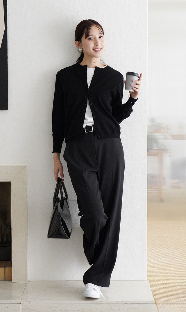 アメリアニットカーディガン黒