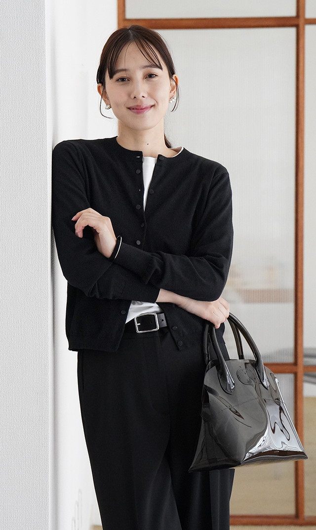 アメリアニットカーディガン黒