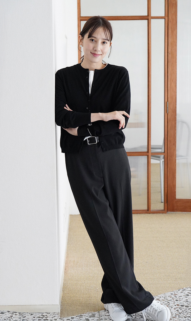 アメリアニットカーディガン黒