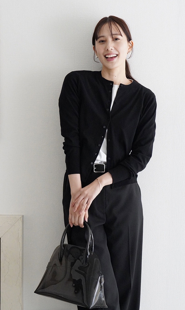 アメリアニットカーディガン黒