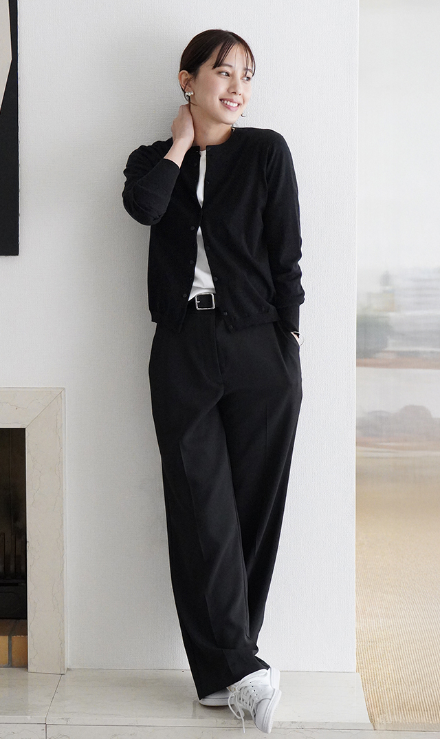 アメリアニットカーディガン黒