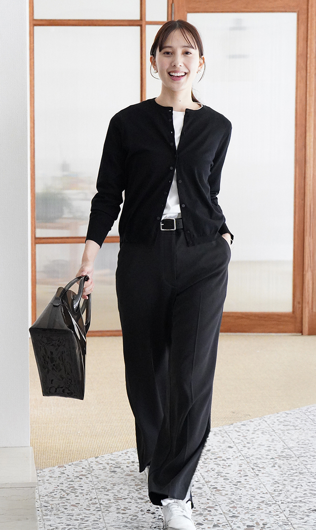 アメリアニットカーディガン黒