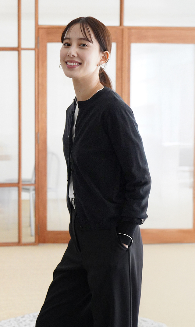 アメリアニットカーディガン黒