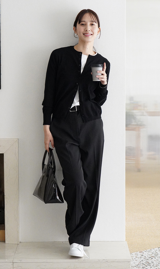 アメリアニットカーディガン黒