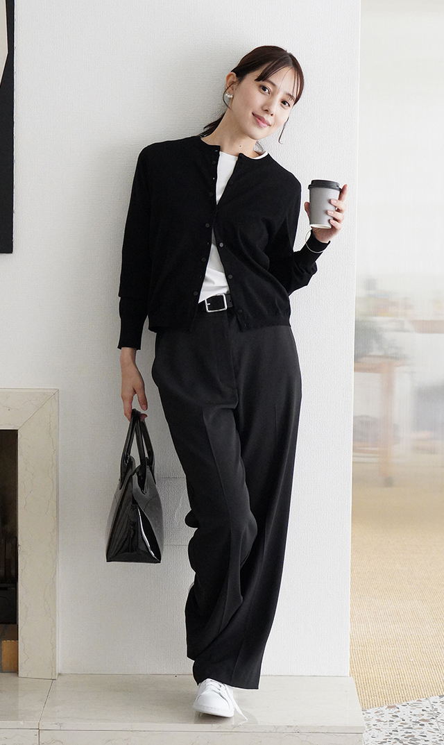 アメリアニットカーディガン黒