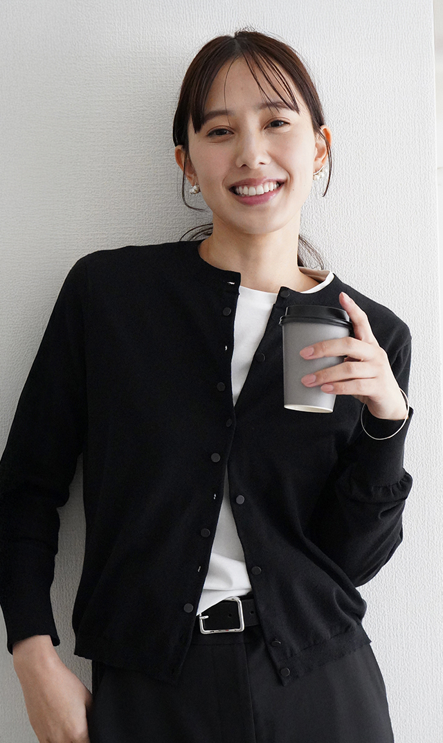 アメリアニットカーディガン黒