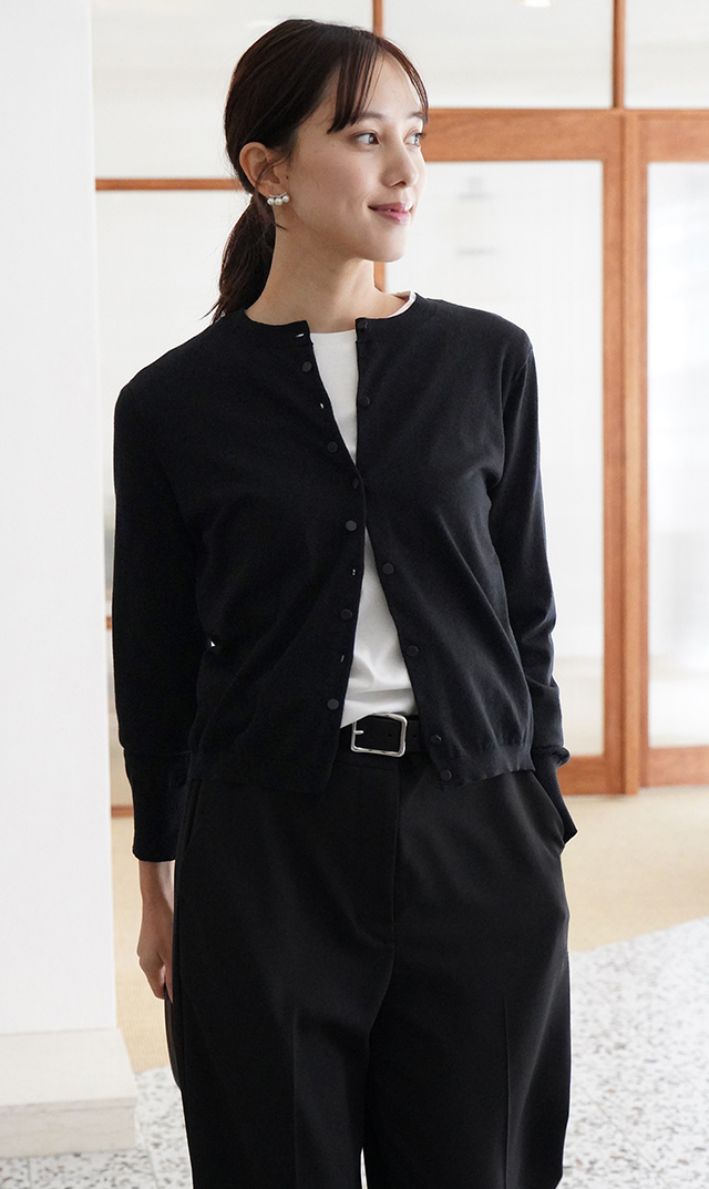 アメリアニットカーディガン黒