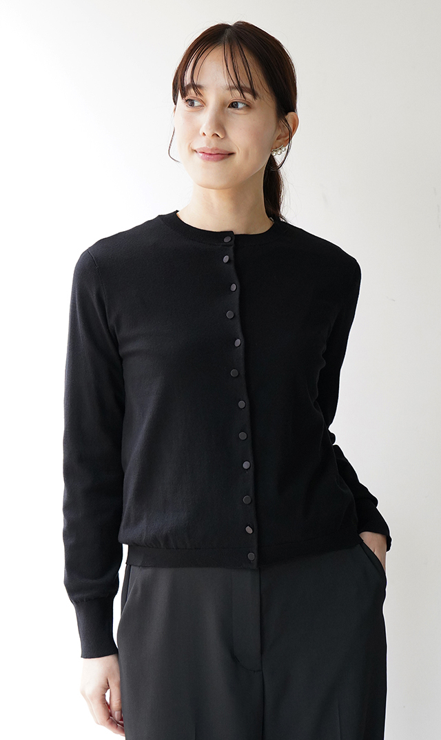 アメリアニットカーディガン黒