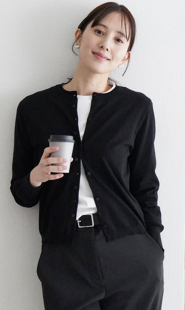 【ヴィリーナ】アメリアニットカーディガン(ブラック）