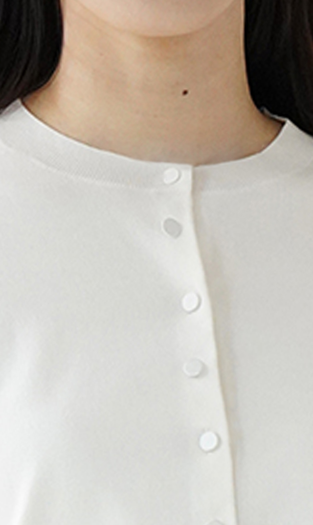 アメリアニットカーディガン白