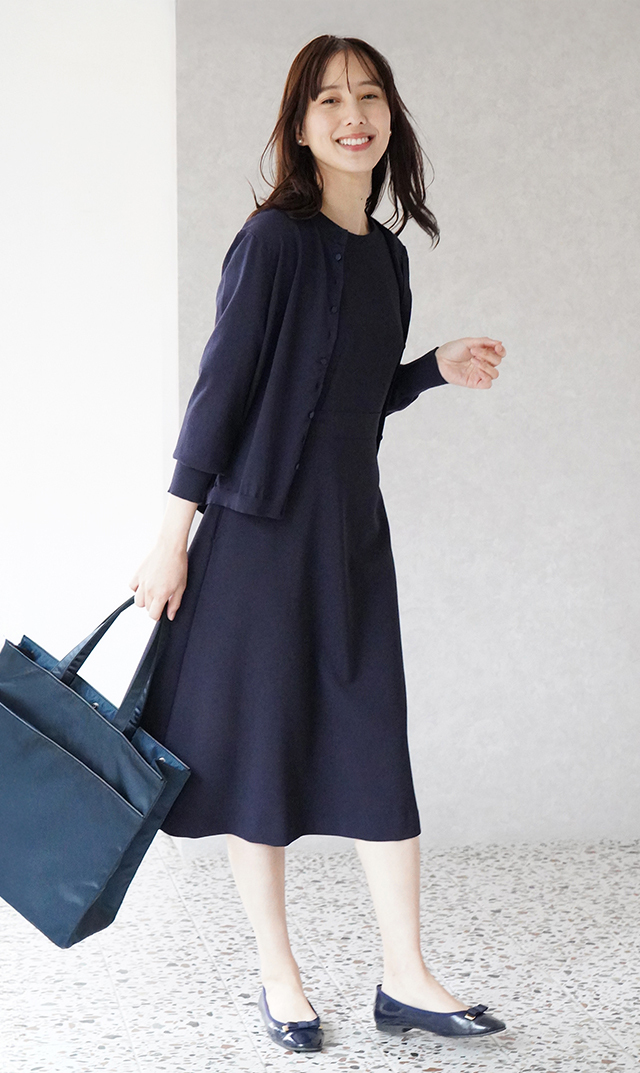 アメリアニットカーディガン紺