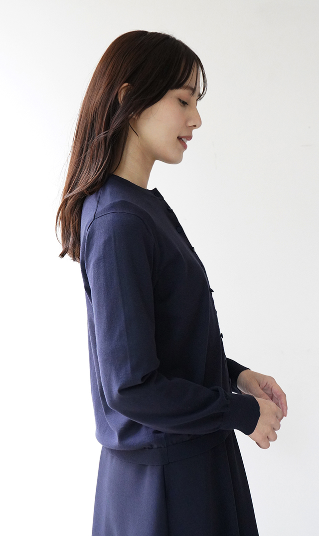 アメリアニットカーディガン紺