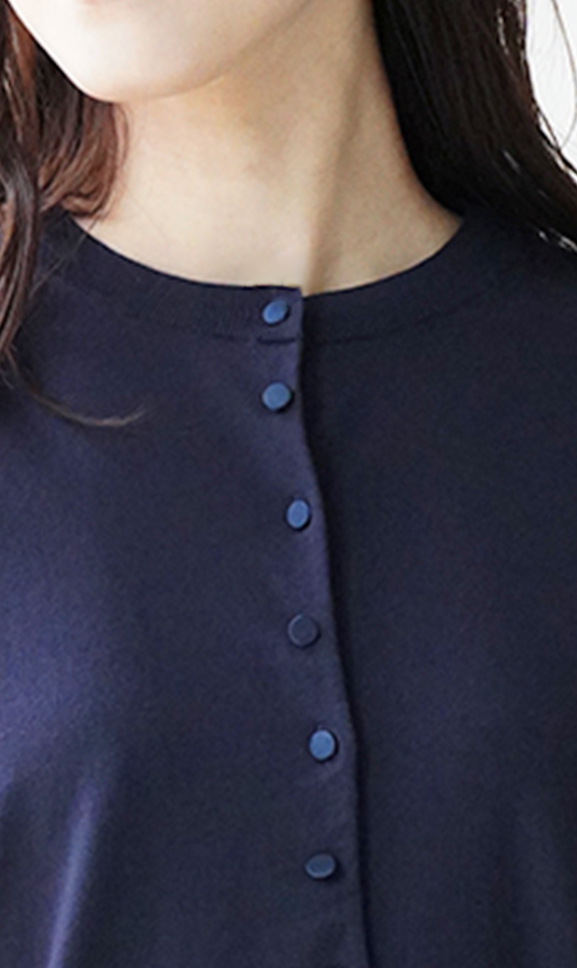 アメリアニットカーディガン紺