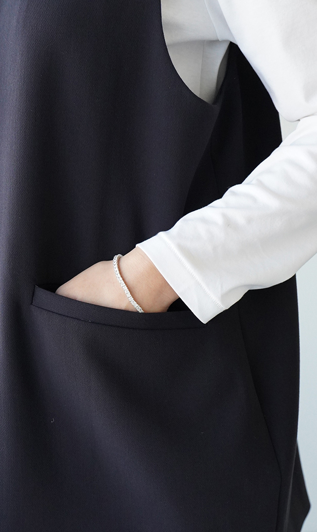 着るだけでこなれ感が漂うバランスの良い立体感、きれいめから