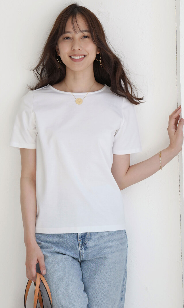 UVカット・接触冷感スローンTシャツ白