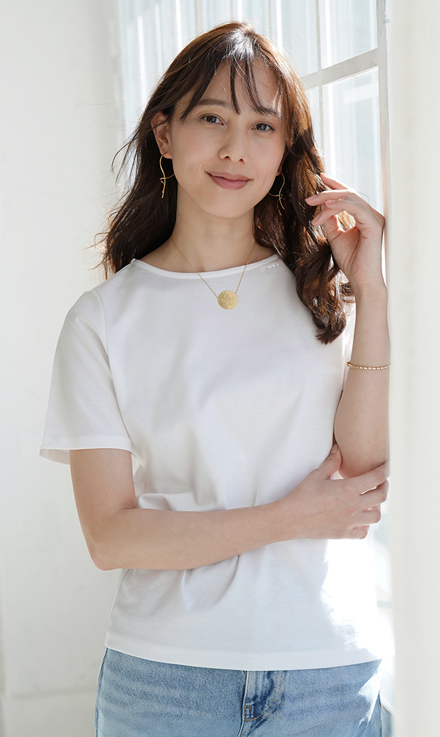UVカット・接触冷感スローンTシャツ白