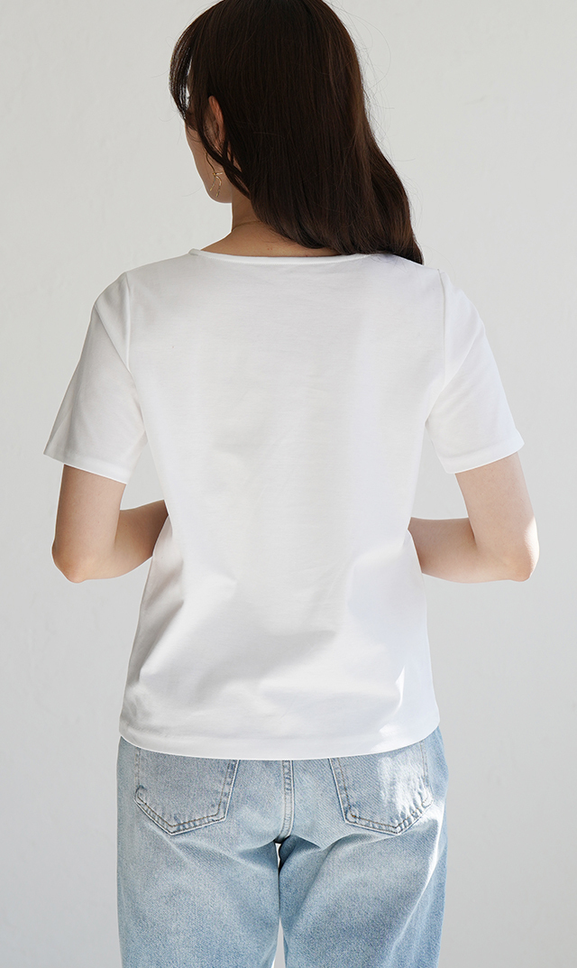 UVカット・接触冷感スローンTシャツ白
