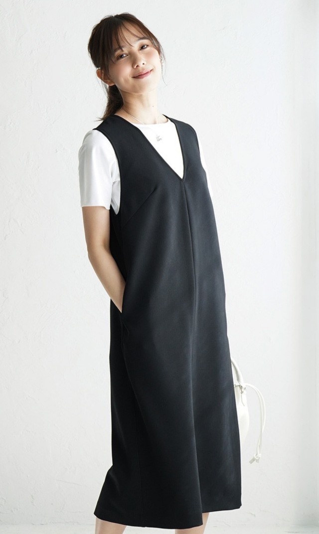 【ヴィリーナ】アヴァジャンパースカート(ブラック）